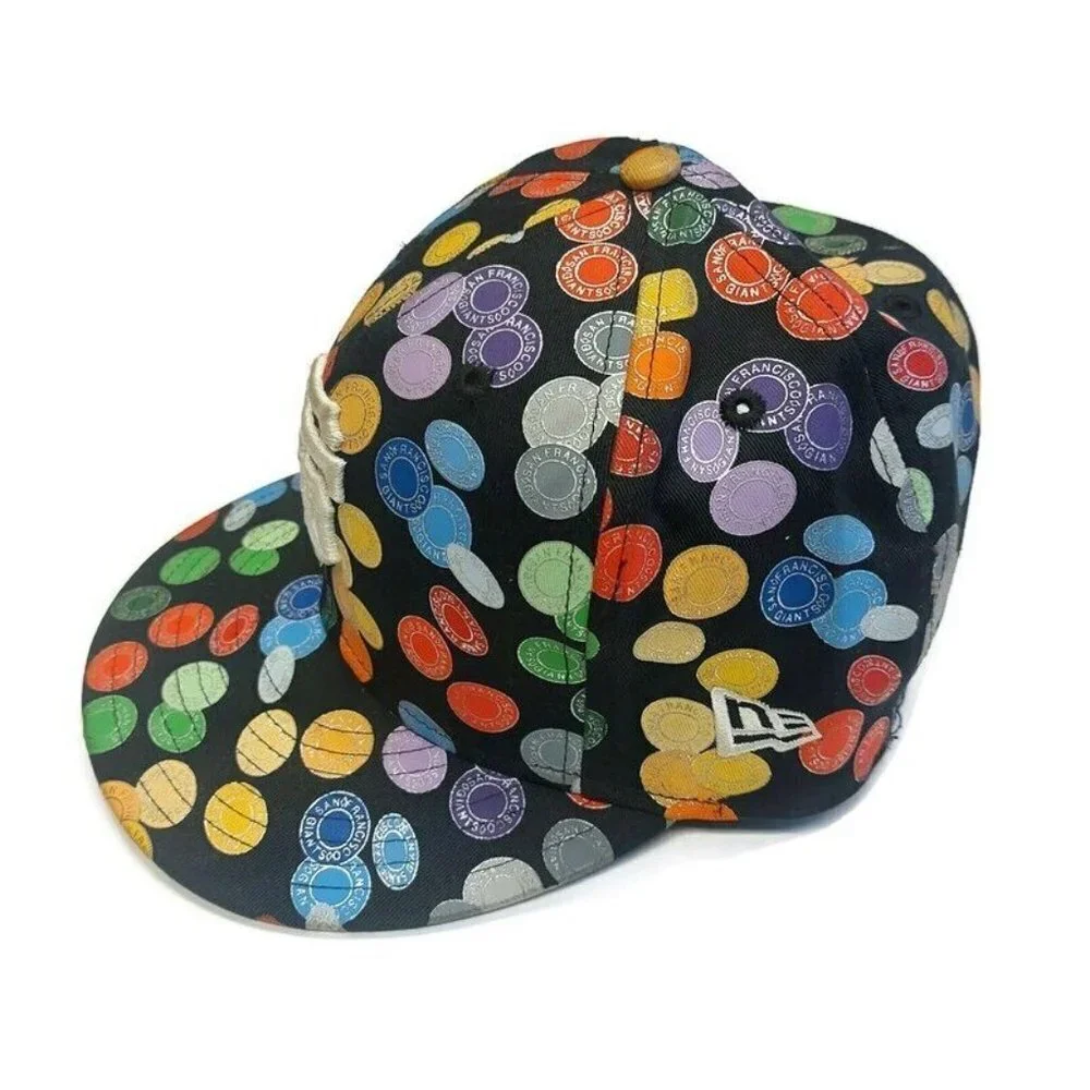 59Fifty Size 7 5/8 New Era San Francisco Giants Fitted Hat Cap Allover Print - Picture 4 of 9